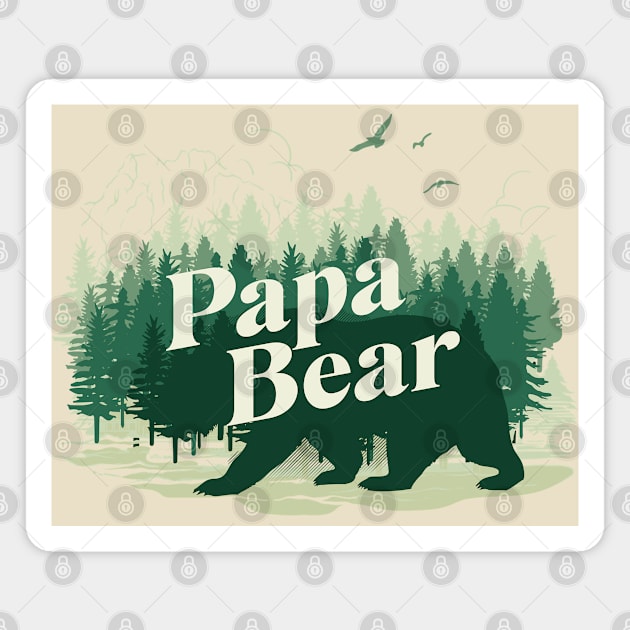 Papa Bear Magnet by Pacar